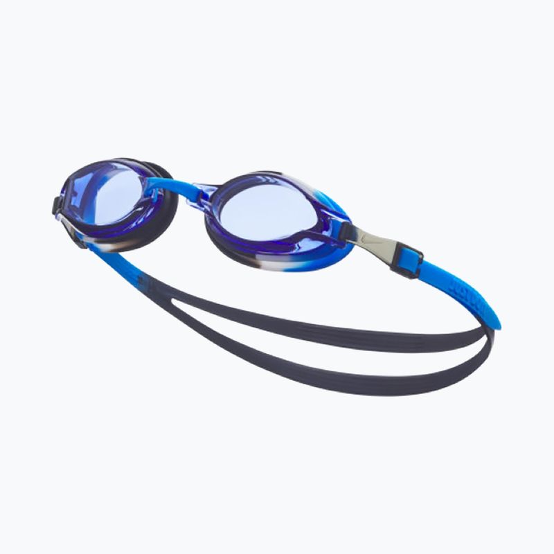 Nike Kinder Schwimmbrille Chrom Foto blau 6