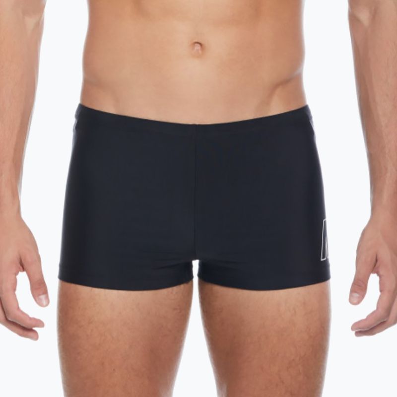 Herren Nike Logo Square Schwimm-Boxershorts schwarz 5