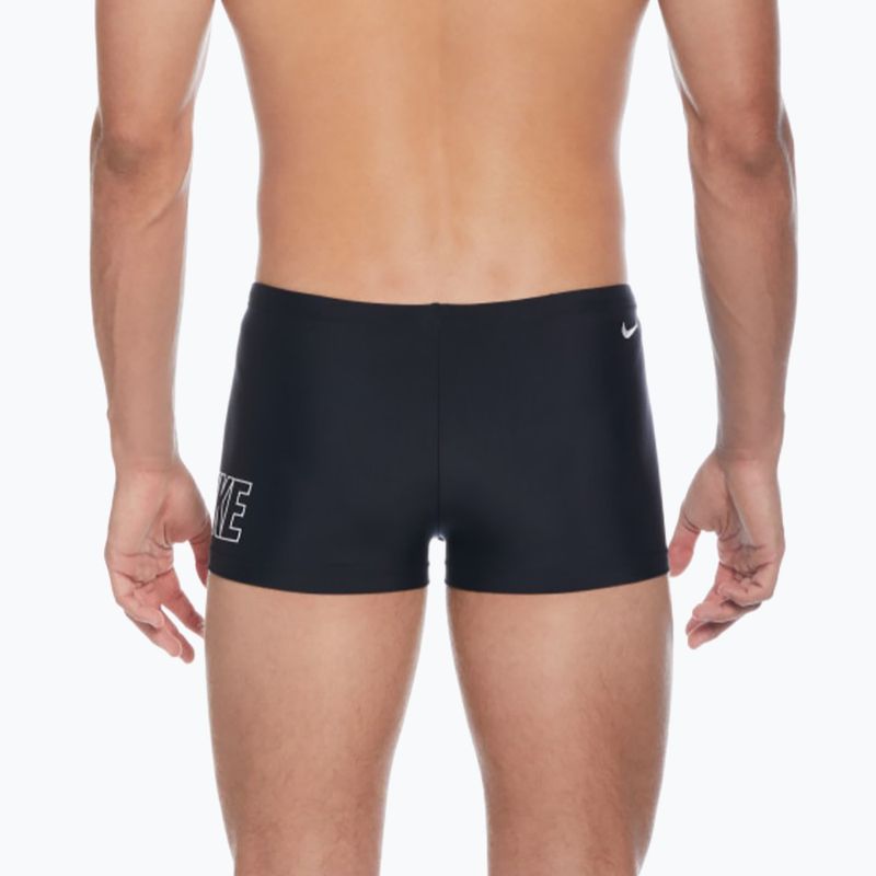 Herren Nike Logo Square Schwimm-Boxershorts schwarz 6