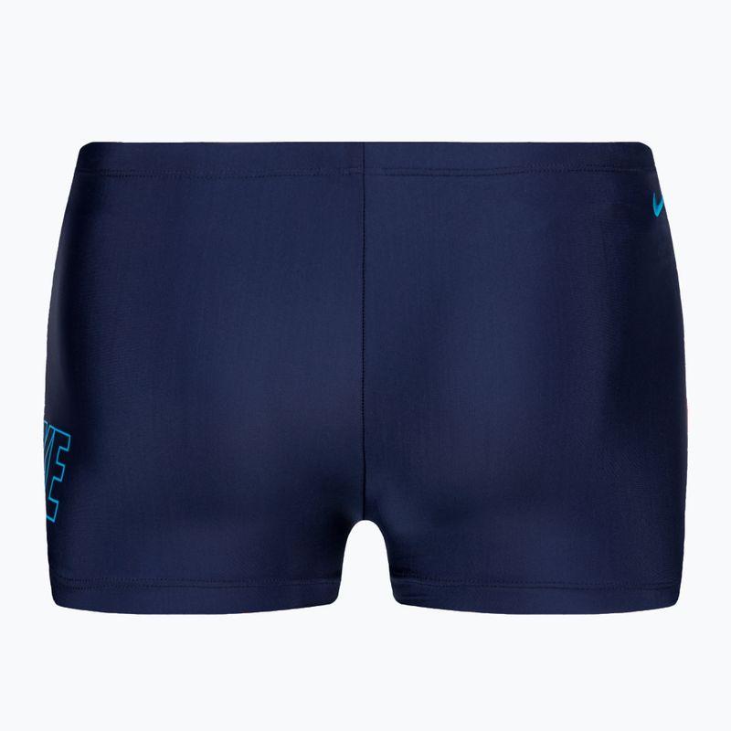 Herren Nike Logo Square Badeshorts midnight navy 2