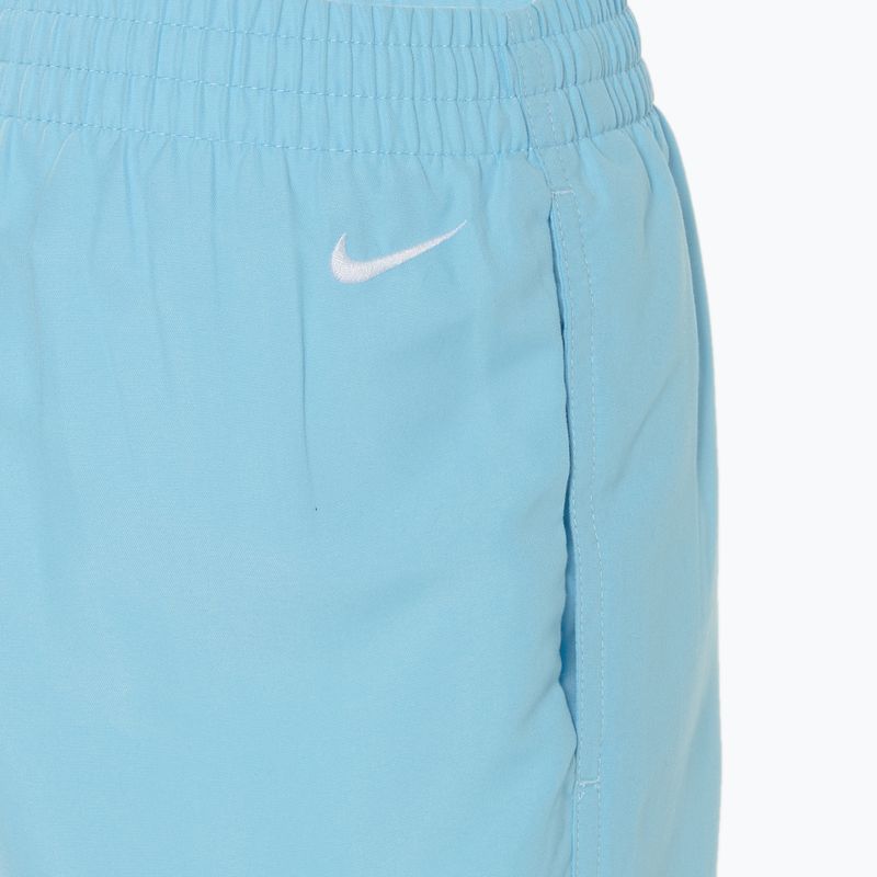 Kinder Nike Split Logo 4" Volley Badeshorts Aquarius blau 4