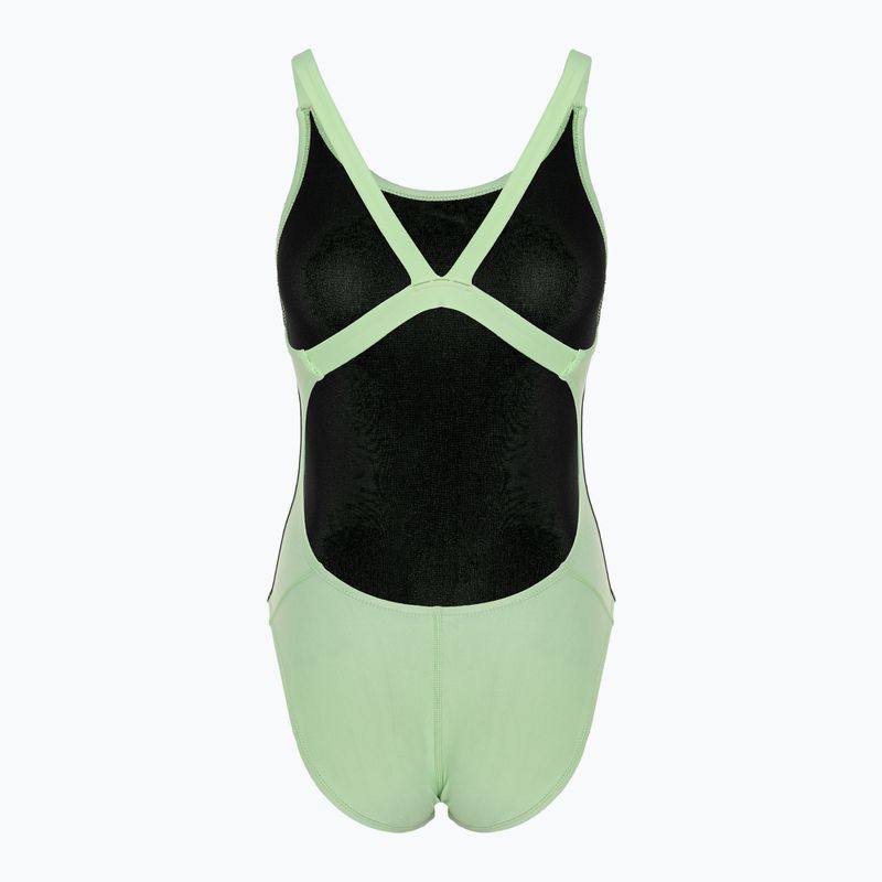 Einteiliger Damen-Badeanzug Nike Logo Tape Fastback vapor green 2