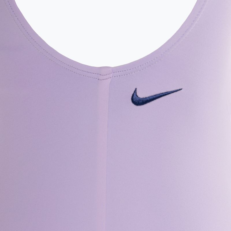 Nike Multi Logo U-Back lilac bloom einteiliger Badeanzug für Kinder 4