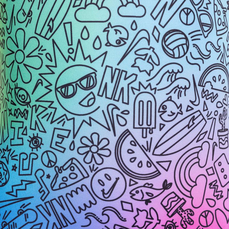 Nike Doodle U-Back cool multi einteiliger Badeanzug für Kinder