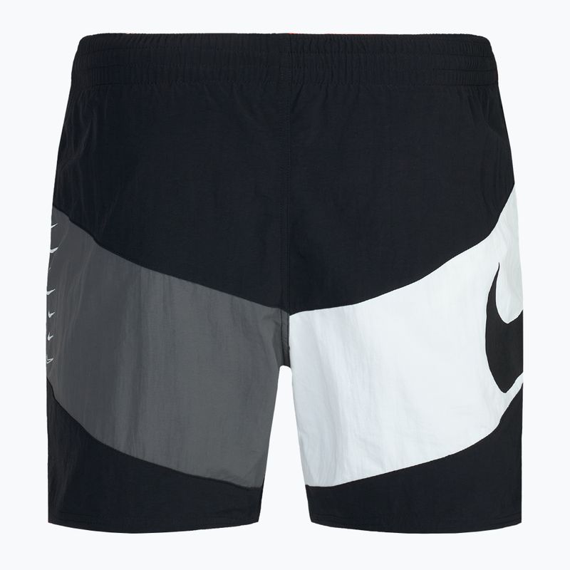 Herren Nike Multi Logo Vortex 5" Volley Badeshorts schwarz 2