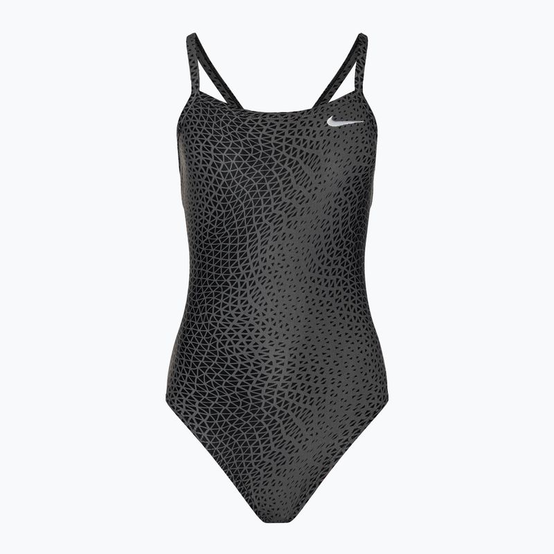 Nike Hydrastrong Delta Racerback Damen Badeanzug einteilig schwarz