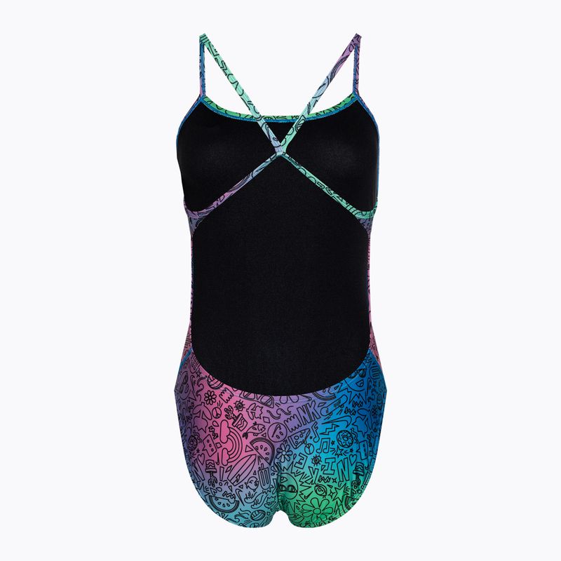 Einteiliger Damen-Badeanzug Nike Hydrastrong Cutout cool multi 2