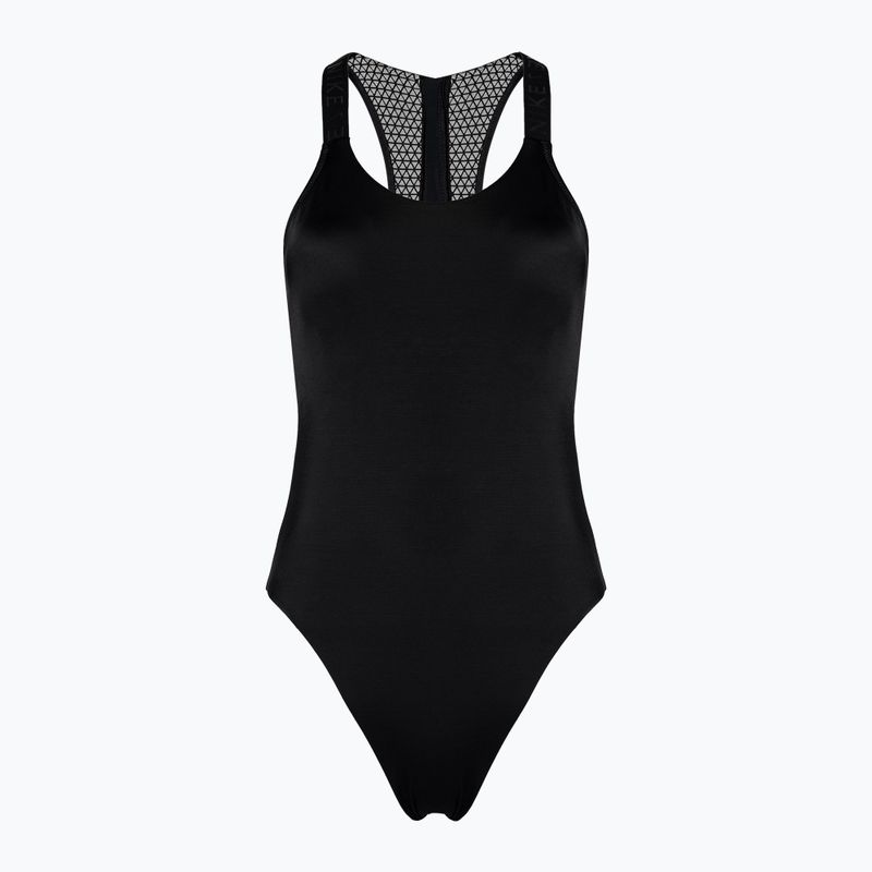 Einteiliger Damen-Badeanzug Nike Hydralock Fusion Inclusive schwarz