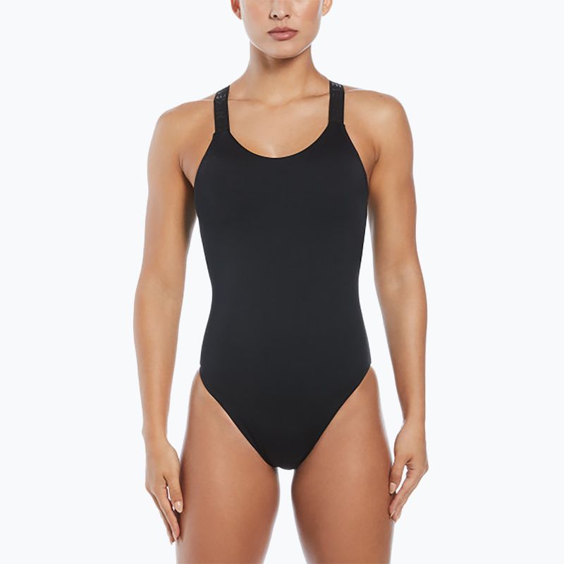 Einteiliger Damen-Badeanzug Nike Hydralock Fusion Inclusive schwarz 6
