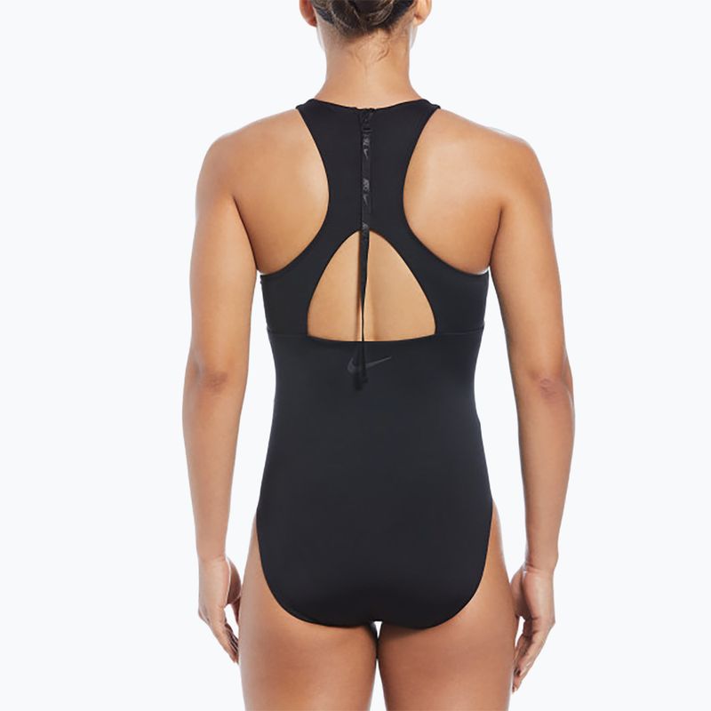 Einteiliger Damen-Badeanzug Nike Hydralock Fusion Inclusive schwarz 7