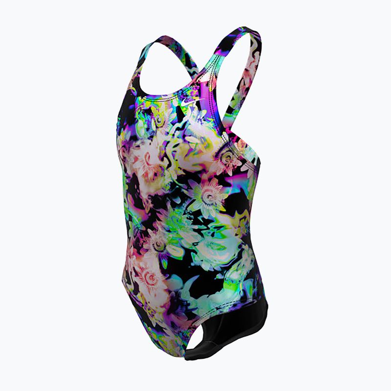 Einteiliger Schwimmanzug Kinder Nike Hydrastrong Multi Print Fastback rainbow 3