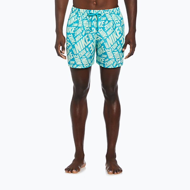 Badeshorts Badehosen Herren Nike Tossed 5" Volley vapor green 4