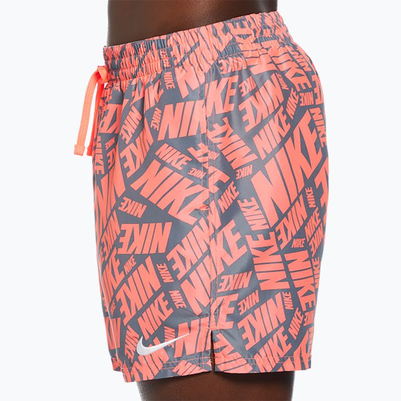 Badeshorts Badehosen Herren Nike Tossed 5" Volley hot punch 4