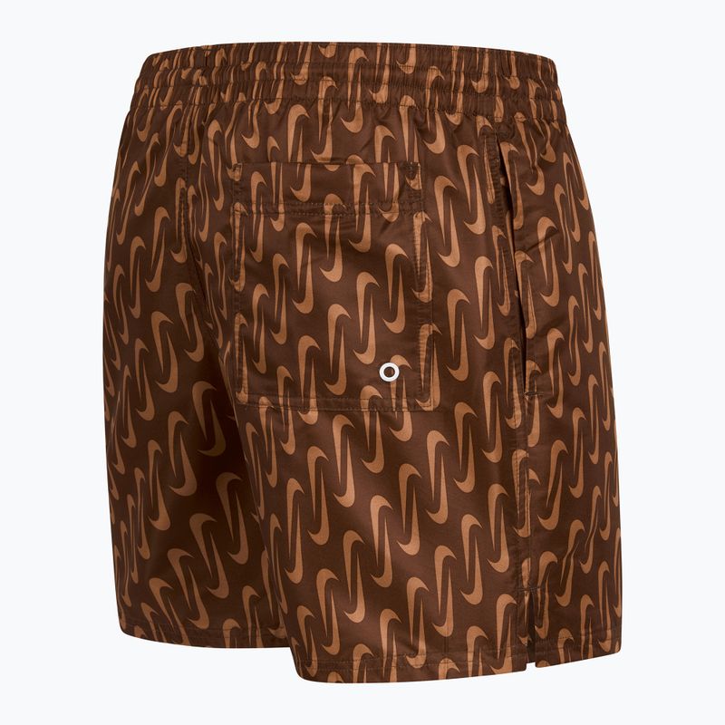 Badeshorts Badehosen Herren Nike Swoosh Link 5" Volley cacao wow 3