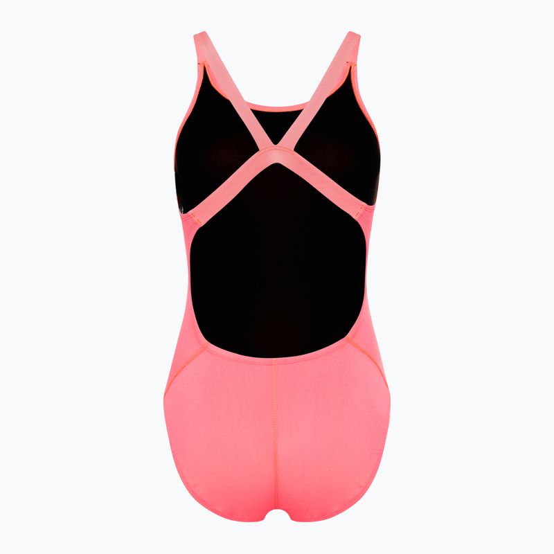 Einteiliger Schwimmanzug Damen Nike Hydrastrong Solid Fastback hot punch 2