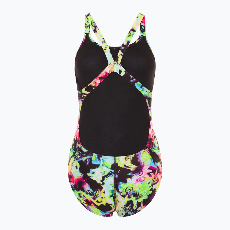 Einteiliger Schwimmanzug Damen Nike Hydrastrong Multi Print Fastback rainbow 2