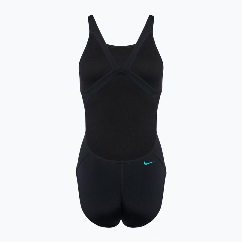 Einteiliger Schwimmanzug Damen Nike Hydrastrong 3D Swoosh Fastback black 2