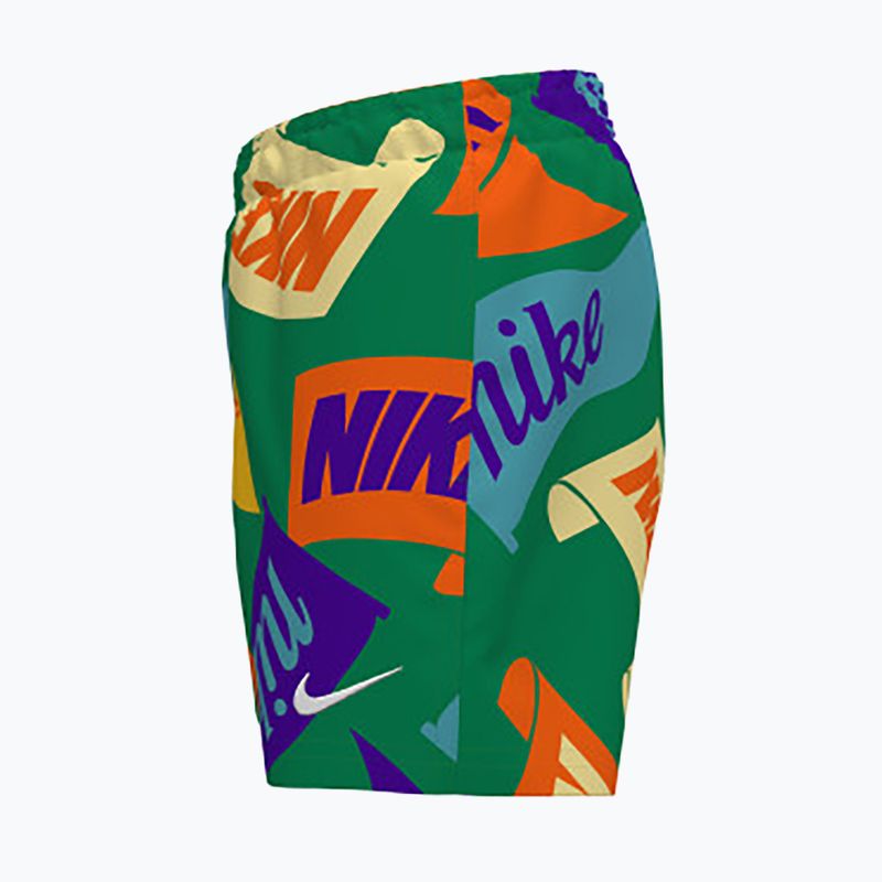 Nike Tossed Flags 4" Volley Stadion grün Kinder-Badeshorts 3