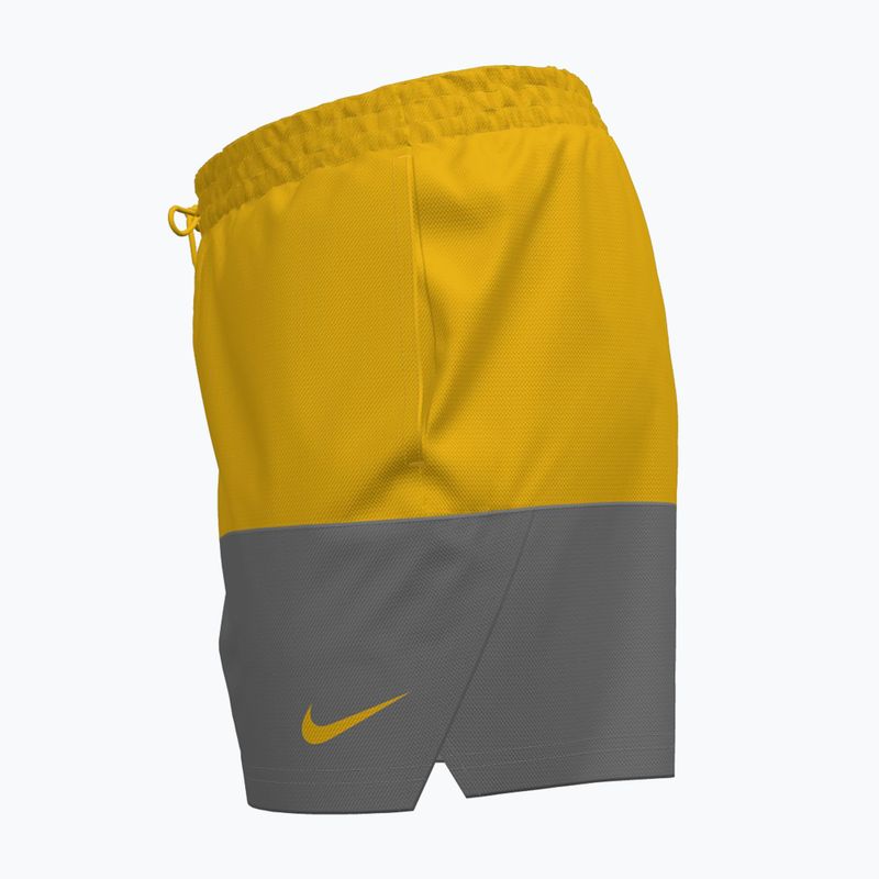 Herren Nike Split 5" Volley Badeshorts Universität Gold 3