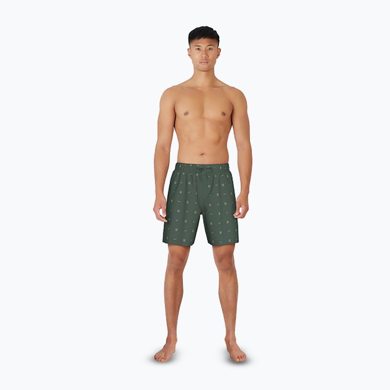 Herren Nike Luxe Letter 7" Volley Tanne Badeshorts 2