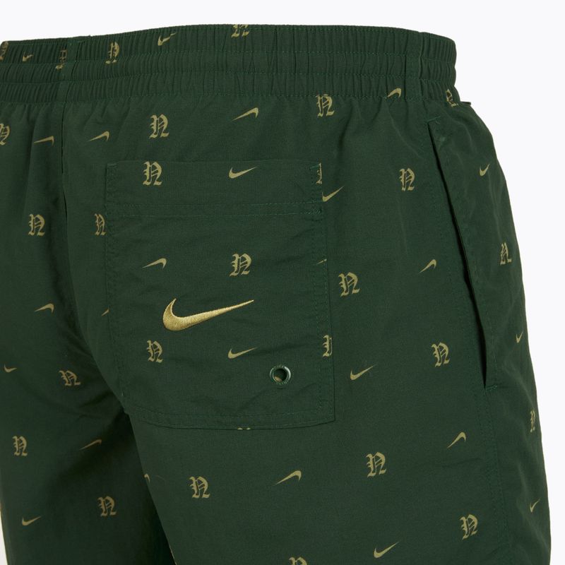 Herren Nike Luxe Letter 7" Volley Tanne Badeshorts 4
