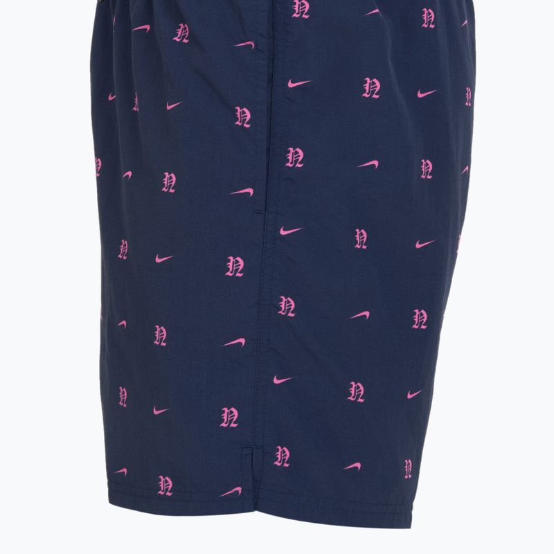 Herren Nike Luxe Letter 7" Volley Badeshorts midnight navy 3