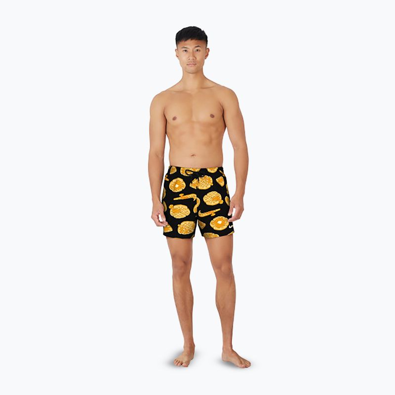 Herren Nike Multi Print 5" Volley Badeshorts schwarz 5