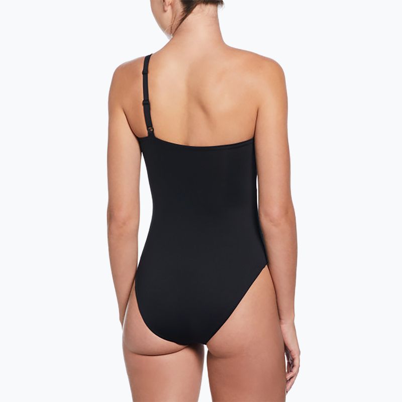 Einteiliger Damen-Badeanzug Nike Essential Asymmetrical schwarz 3