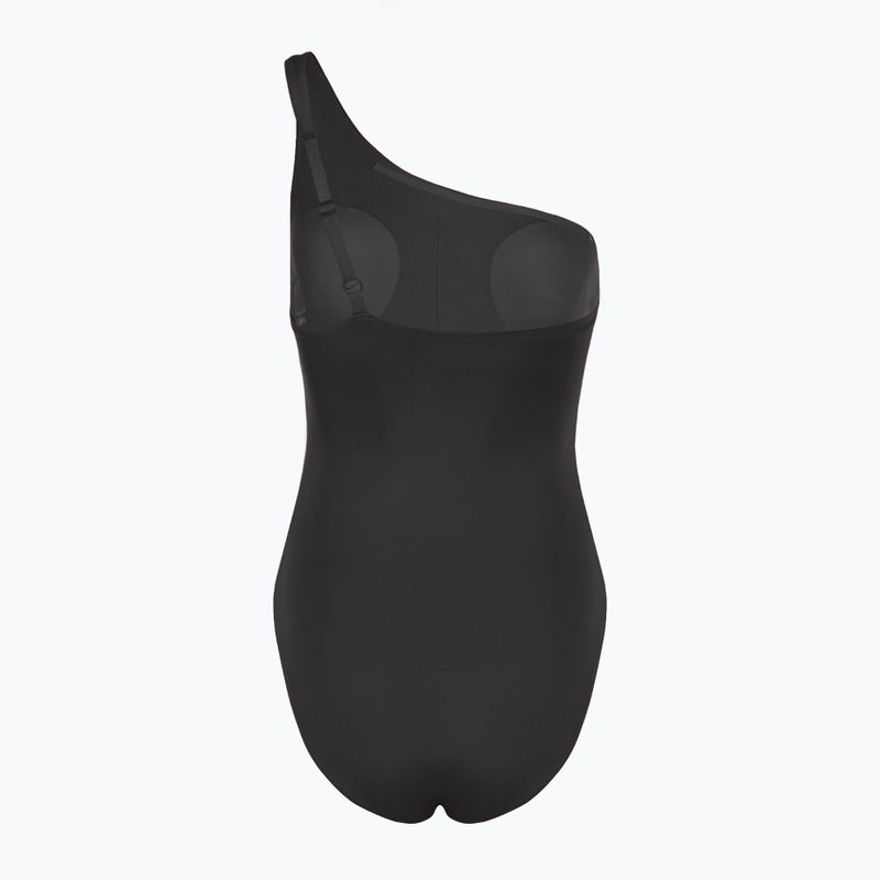 Einteiliger Damen-Badeanzug Nike Essential Asymmetrical schwarz 2