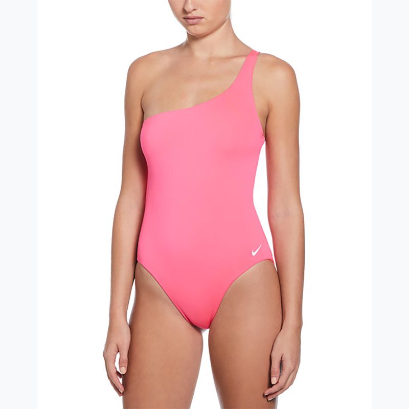 Einteiliger Damen-Badeanzug Nike Essential Asymmetrical hyper pink