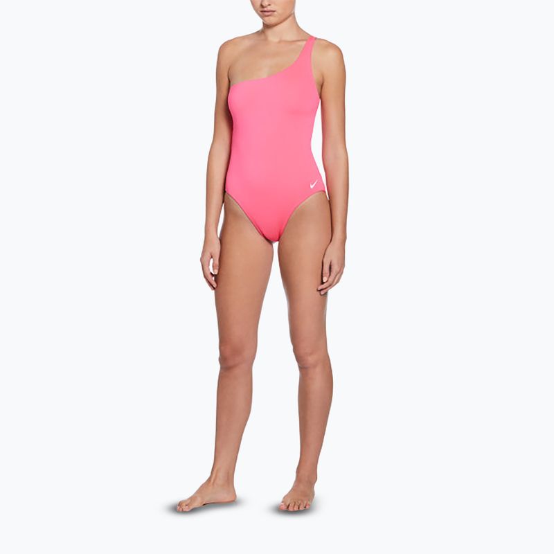 Einteiliger Damen-Badeanzug Nike Essential Asymmetrical hyper pink 2