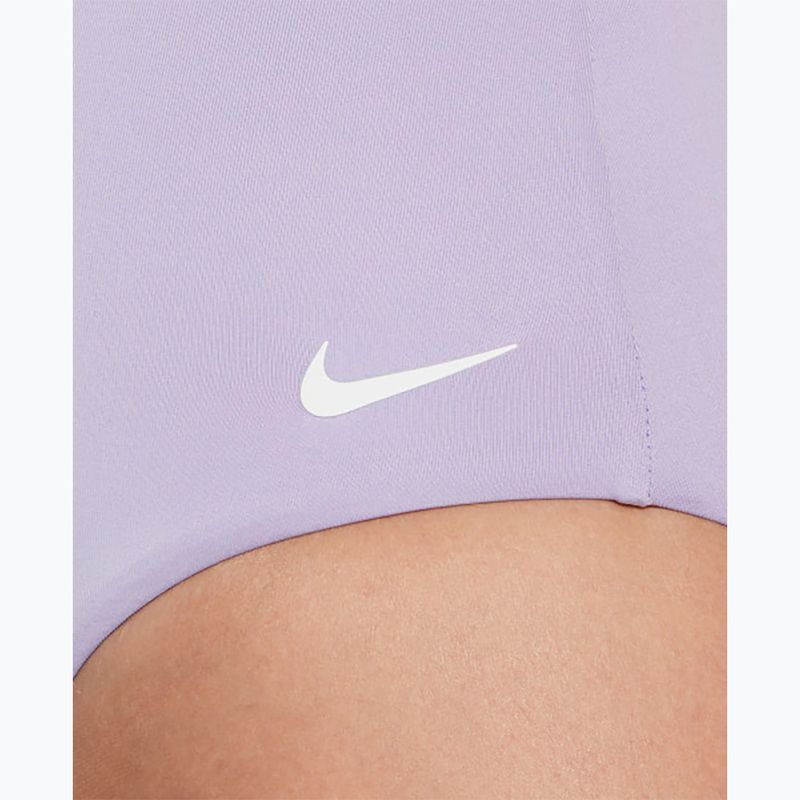 Einteiliger Damen-Badeanzug Nike Essential V-Neck Hortensien 4