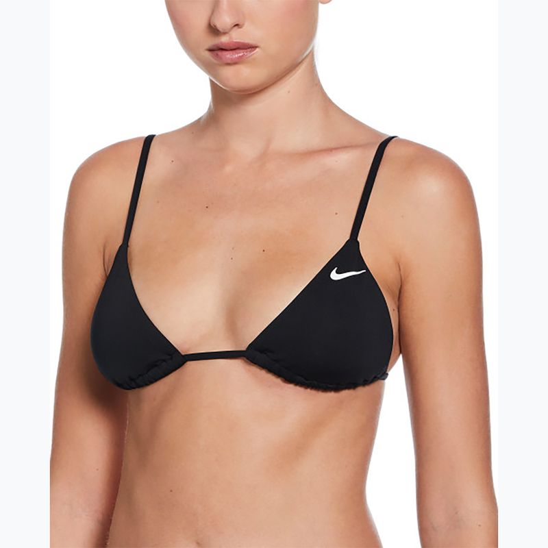 Nike Essential Triangle Bikini Badeanzug Top schwarz