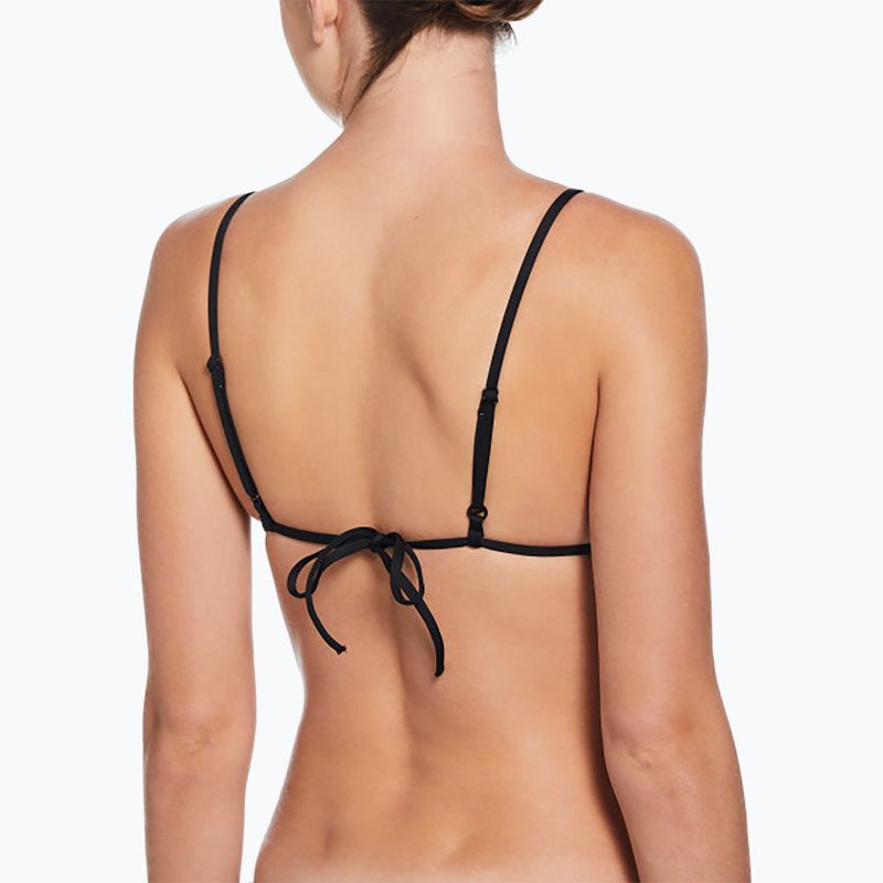 Nike Essential Triangle Bikini Badeanzug Top schwarz 3