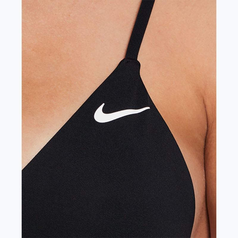 Nike Essential Triangle Bikini Badeanzug Top schwarz 4