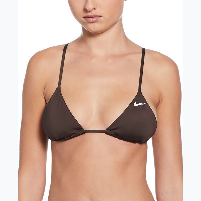 Nike Essential Triangle Bikini Badeanzug Oberteil barock braun