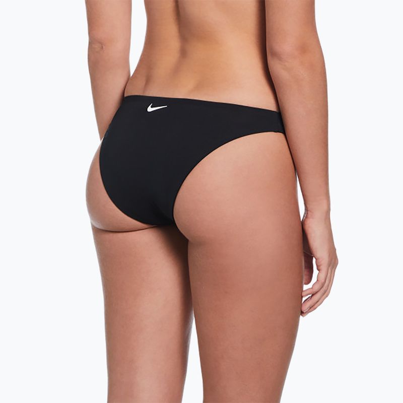 Zweiteiliger Damen-Badeanzug Nike Essential Bralette Bikini schwarz 5
