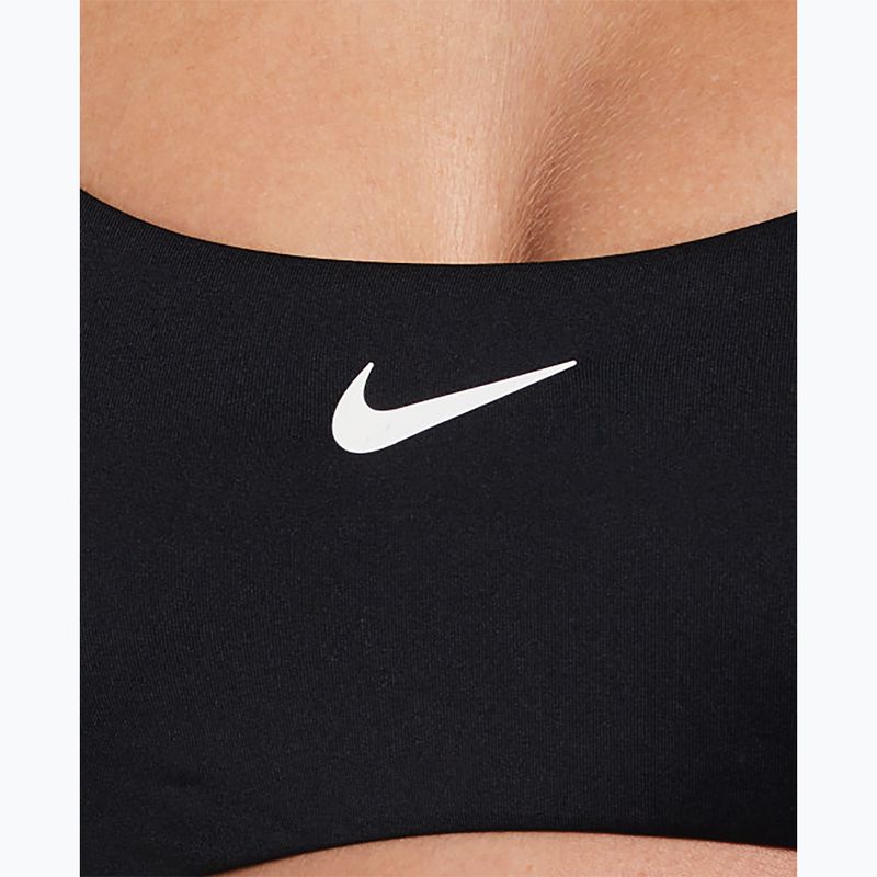 Zweiteiliger Damen-Badeanzug Nike Essential Bralette Bikini schwarz 6