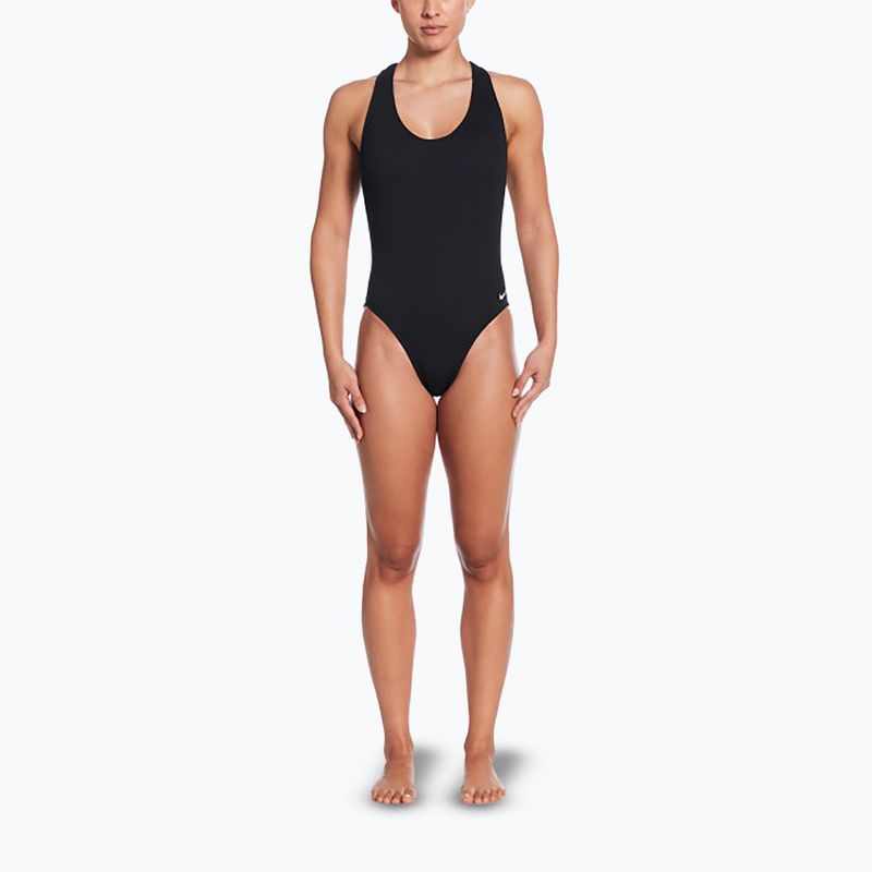 Nike Elevated Essential Crossback Damen Badeanzug einteilig schwarz 2