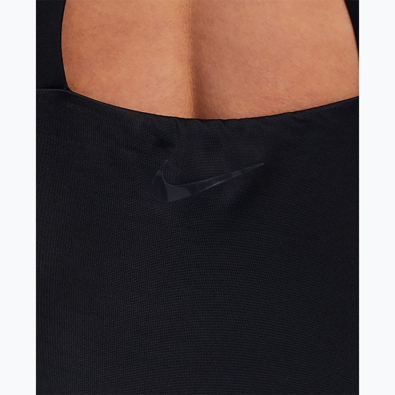 Einteiliger Damen-Badeanzug Nike Hydralock Fusion Racerback schwarz 5