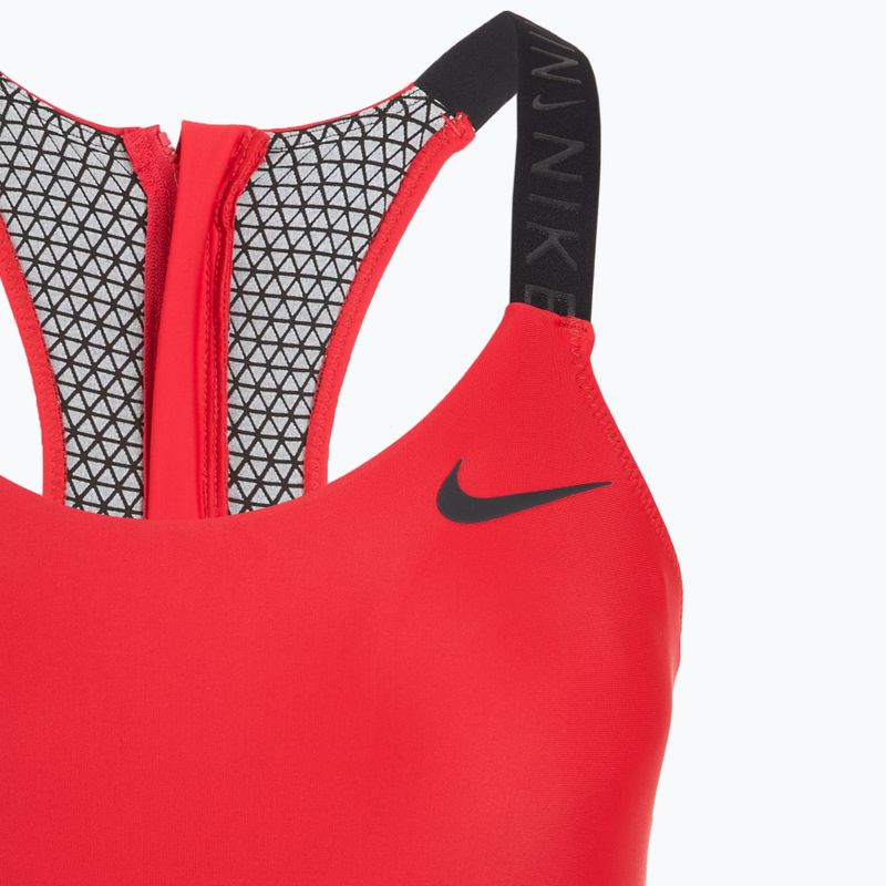 Einteiliger Damen-Badeanzug Nike Hydralock Fusion universitätsrot 3
