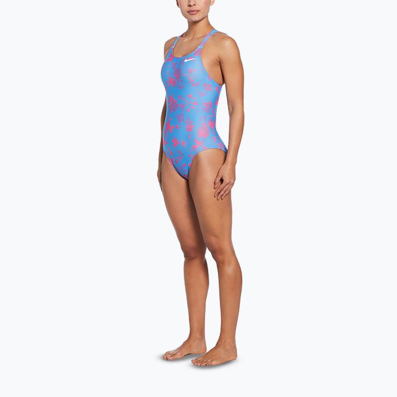 Einteiliger Damen-Badeanzug Nike Hydrastrong Fastback universitätsblau 2
