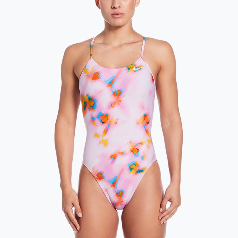 Nike Hydrastrong Cutout rosa Schaumstoff Damen-Badeanzug