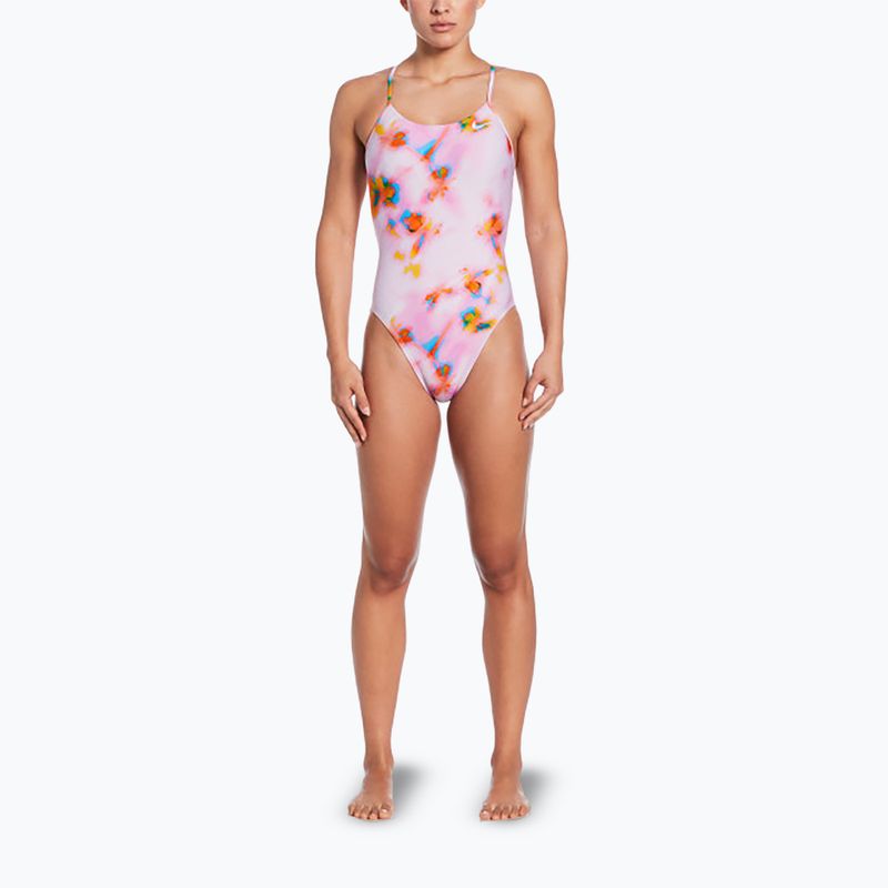 Nike Hydrastrong Cutout rosa Schaumstoff Damen-Badeanzug 2