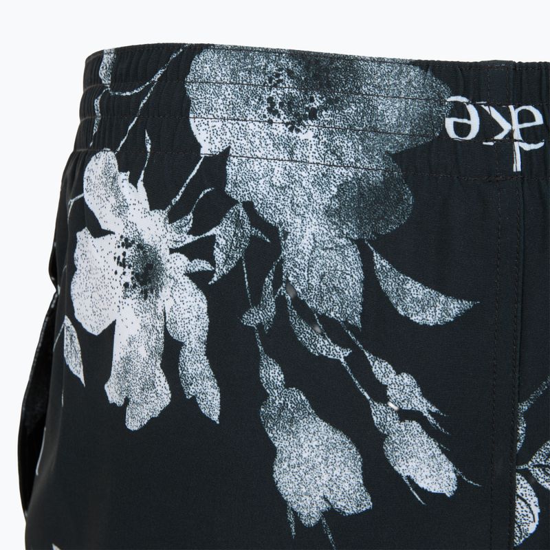 Herren Nike Fine Floral 7" Volley Badeshorts schwarz 4