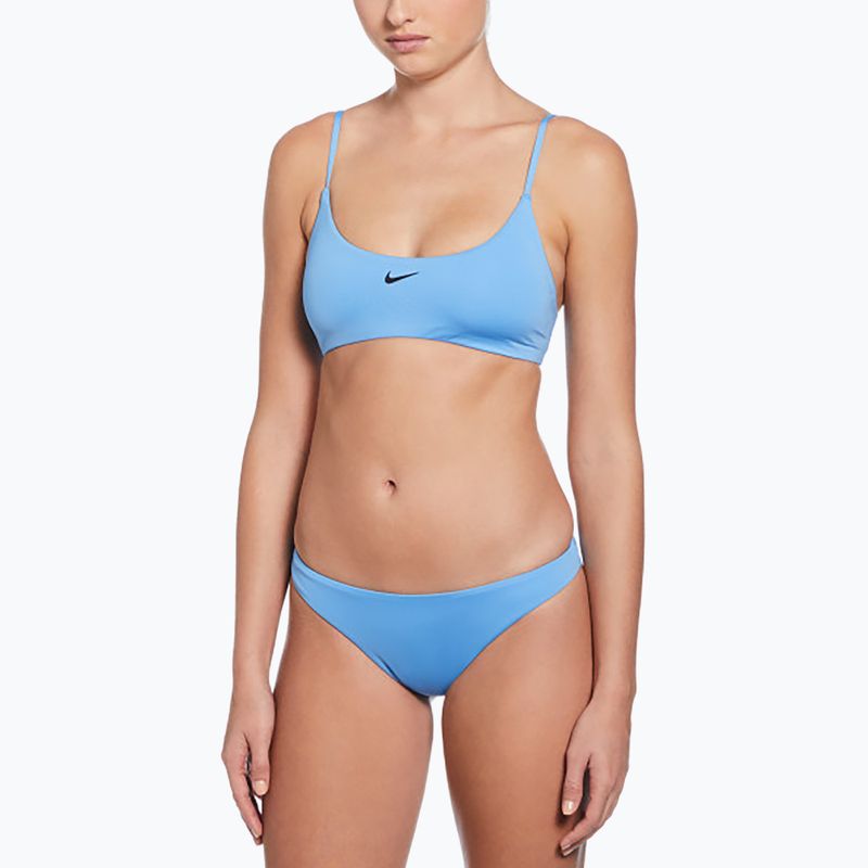 Zweiteiliger Damen-Badeanzug Nike Essential Bralette Bikini universitätsblau
