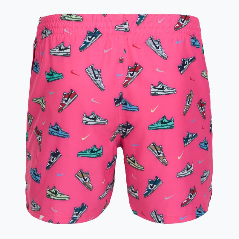 Herren-Badeshorts Nike Multi Print 5" Volley pinksicle 2