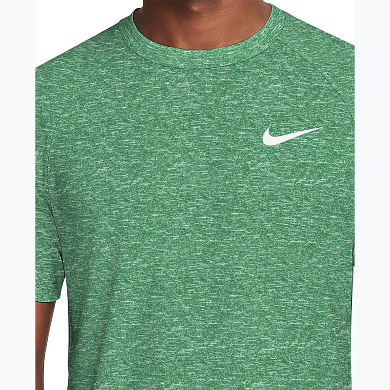 Herren-Schwimmshirt Nike Heather Hydroguard malachite 4