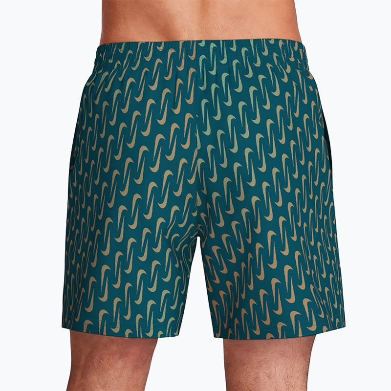 Herren-Badeshorts Nike Breaker Swoosh 5" Volley green abyss 4