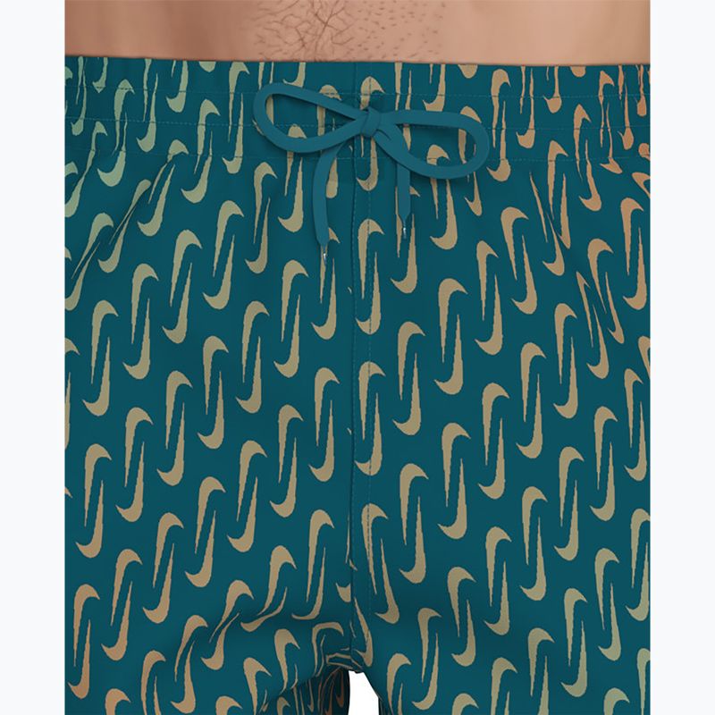 Herren-Badeshorts Nike Breaker Swoosh 5" Volley green abyss 6